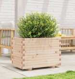 VidaXL Plantenbak 70x40x49,5 cm massief grenenhout