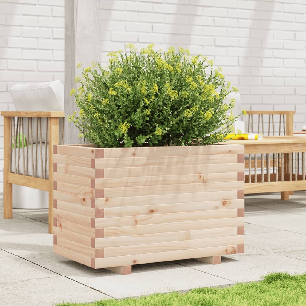 VidaXL Plantenbak 70x40x49,5 cm massief grenenhout