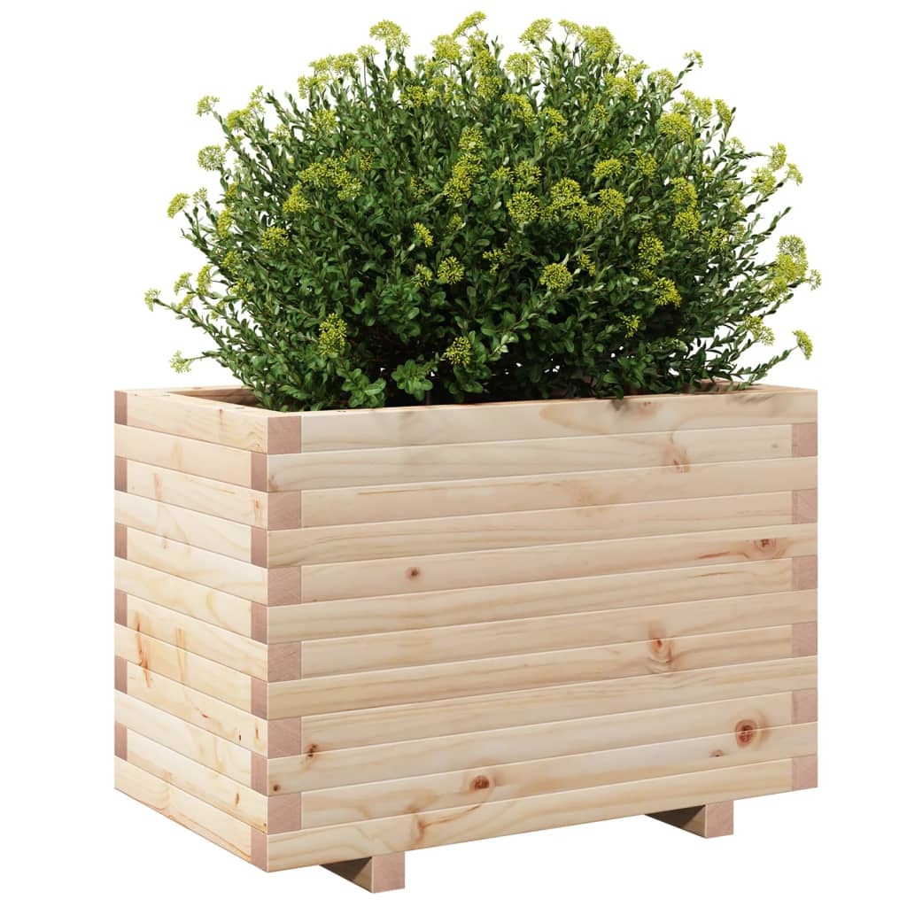 VidaXL Plantenbak 70x40x49,5 cm massief grenenhout