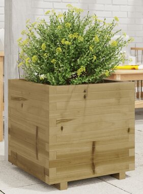 VidaXL Plantenbak 50x50x49,5 cm geïmpregneerd grenenhout