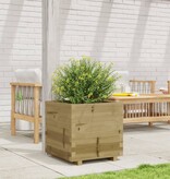 VidaXL Plantenbak 50x50x49,5 cm geïmpregneerd grenenhout