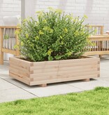 VidaXL Plantenbak 90x60x26,5 cm massief grenenhout