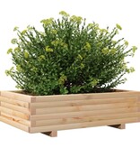 VidaXL Plantenbak 90x60x26,5 cm massief grenenhout