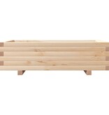 VidaXL Plantenbak 90x60x26,5 cm massief grenenhout