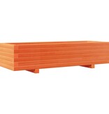 VidaXL Plantenbak 110x40x26,5 cm massief grenenhout wasbruin