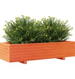 VidaXL Plantenbak 110x40x26,5 cm massief grenenhout wasbruin