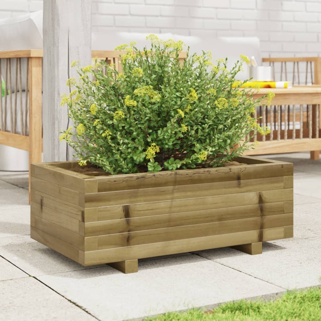 VidaXL Plantenbak 70x40x26,5 cm geïmpregneerd grenenhout