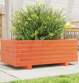 VidaXL Plantenbak 70x40x26,5 cm massief grenenhout wasbruin