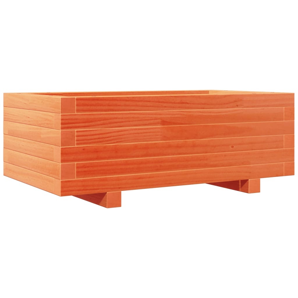 VidaXL Plantenbak 70x40x26,5 cm massief grenenhout wasbruin