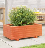 VidaXL Plantenbak 70x40x26,5 cm massief grenenhout wasbruin