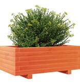 VidaXL Plantenbak 70x40x26,5 cm massief grenenhout wasbruin