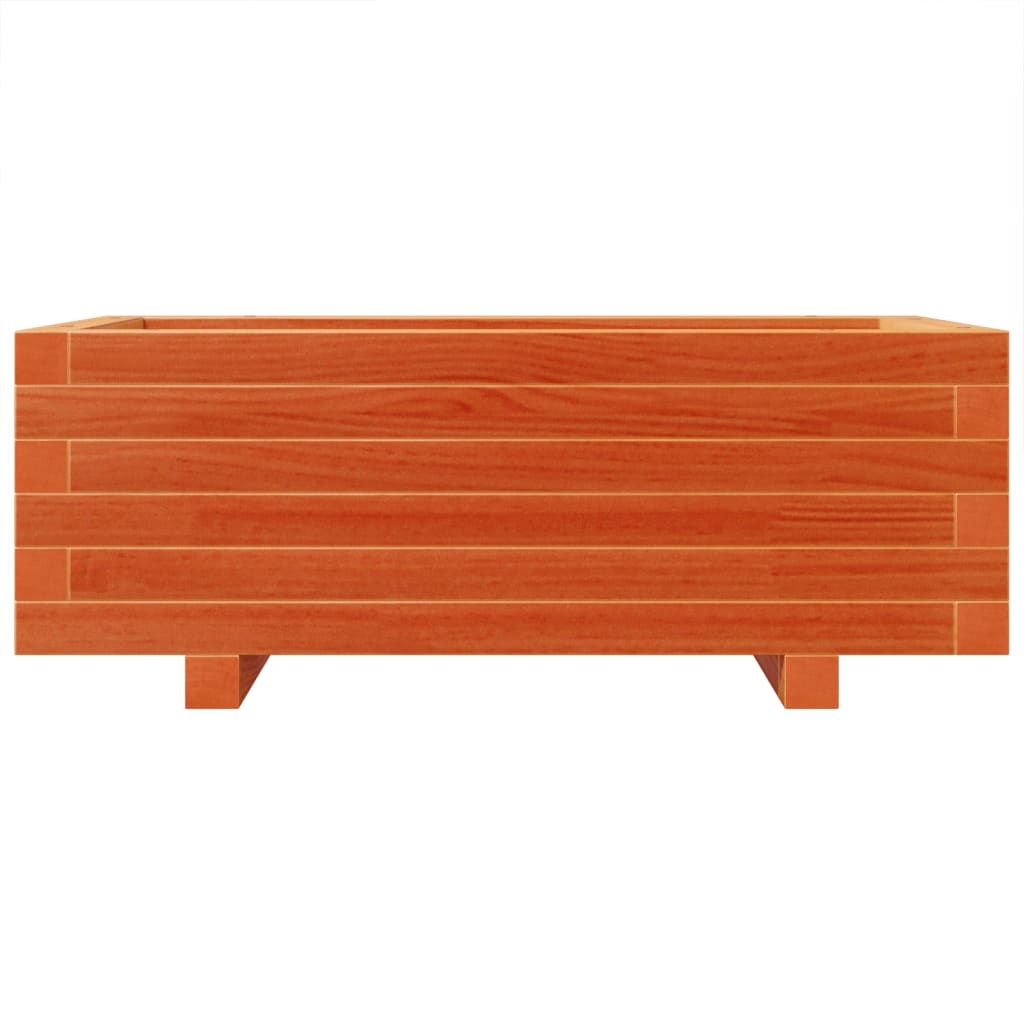 VidaXL Plantenbak 70x40x26,5 cm massief grenenhout wasbruin