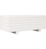 VidaXL Plantenbak 70x40x26,5 cm massief grenenhout wit