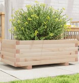 VidaXL Plantenbak 70x40x26,5 cm massief grenenhout