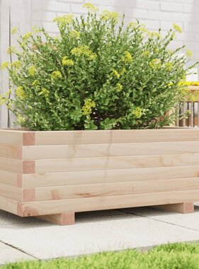 VidaXL Plantenbak 70x40x26,5 cm massief grenenhout