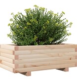 VidaXL Plantenbak 70x40x26,5 cm massief grenenhout
