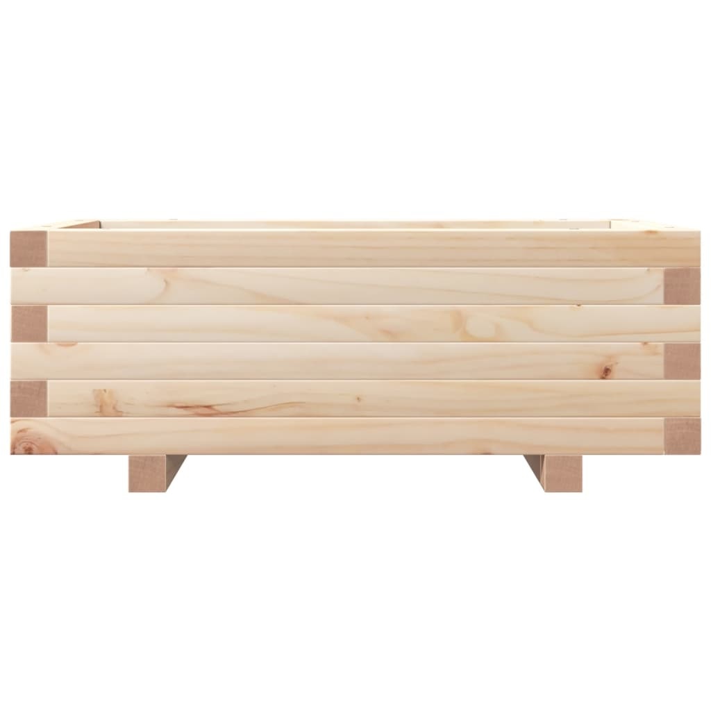 VidaXL Plantenbak 70x40x26,5 cm massief grenenhout