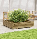 VidaXL Plantenbak 110x110x26,5 cm geïmpregneerd grenenhout