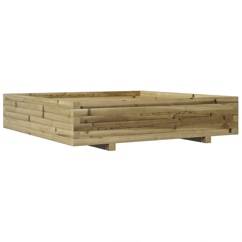 VidaXL Plantenbak 110x110x26,5 cm geïmpregneerd grenenhout