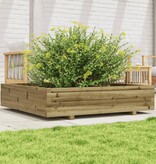 VidaXL Plantenbak 110x110x26,5 cm geïmpregneerd grenenhout