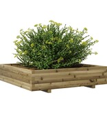 VidaXL Plantenbak 110x110x26,5 cm geïmpregneerd grenenhout