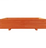 VidaXL Plantenbak 110x110x26,5 cm massief grenenhout wasbruin