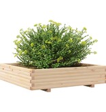 VidaXL Plantenbak 110x110x26,5 cm massief grenenhout