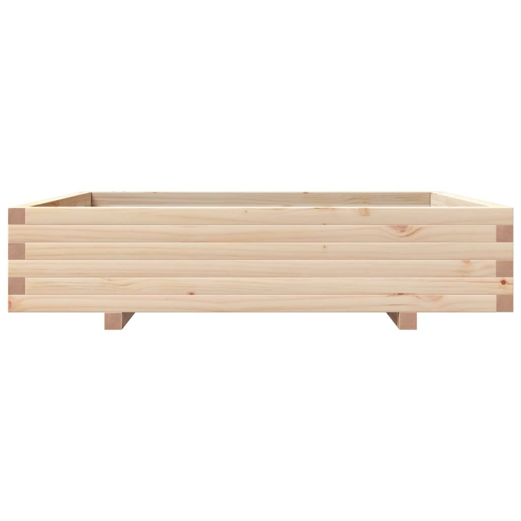VidaXL Plantenbak 110x110x26,5 cm massief grenenhout