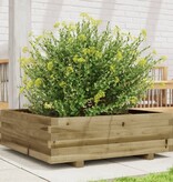 VidaXL Plantenbak 80x80x26,5 cm geïmpregneerd grenenhout