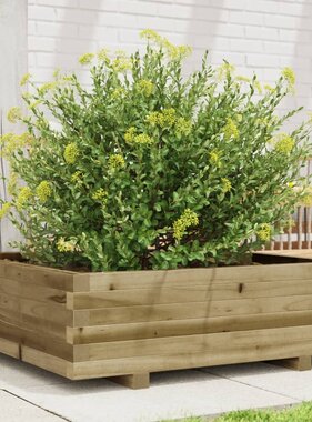 VidaXL Plantenbak 80x80x26,5 cm geïmpregneerd grenenhout