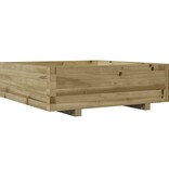 VidaXL Plantenbak 80x80x26,5 cm geïmpregneerd grenenhout
