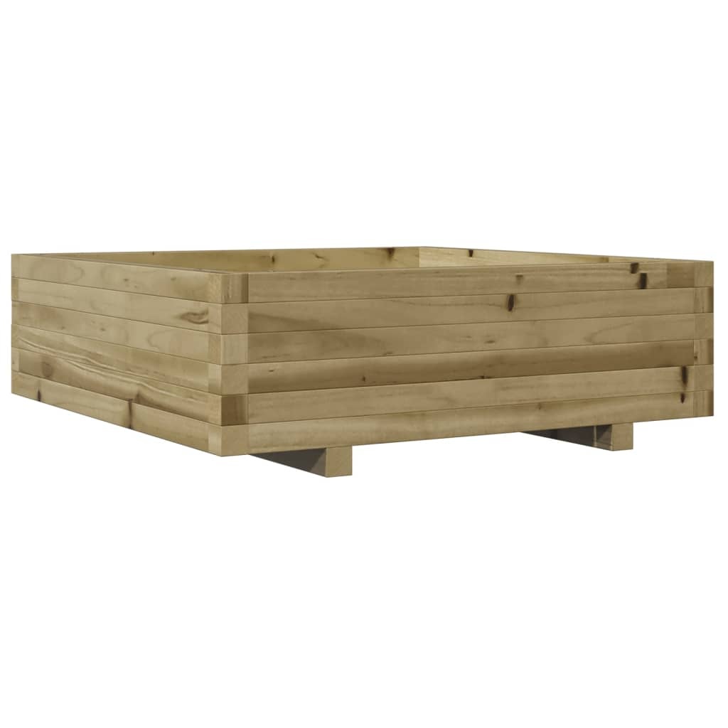 VidaXL Plantenbak 80x80x26,5 cm geïmpregneerd grenenhout