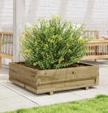 VidaXL Plantenbak 80x80x26,5 cm geïmpregneerd grenenhout