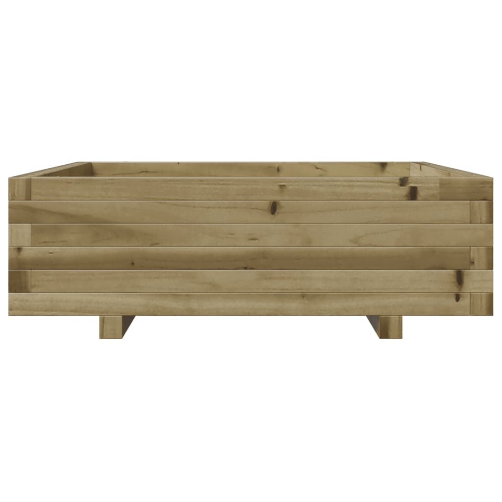 VidaXL Plantenbak 80x80x26,5 cm geïmpregneerd grenenhout