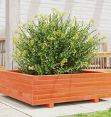 VidaXL Plantenbak 80x80x26,5 cm massief grenenhout wasbruin