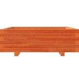 VidaXL Plantenbak 80x80x26,5 cm massief grenenhout wasbruin