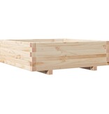 VidaXL Plantenbak 80x80x26,5 cm massief grenenhout