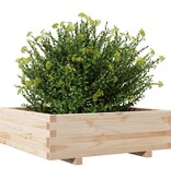 VidaXL Plantenbak 80x80x26,5 cm massief grenenhout