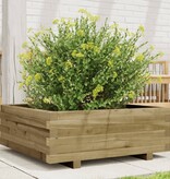 VidaXL Plantenbak 70x70x26,5 cm geïmpregneerd grenenhout