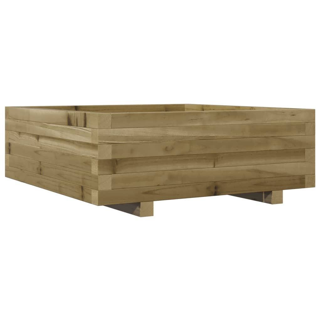 VidaXL Plantenbak 70x70x26,5 cm geïmpregneerd grenenhout