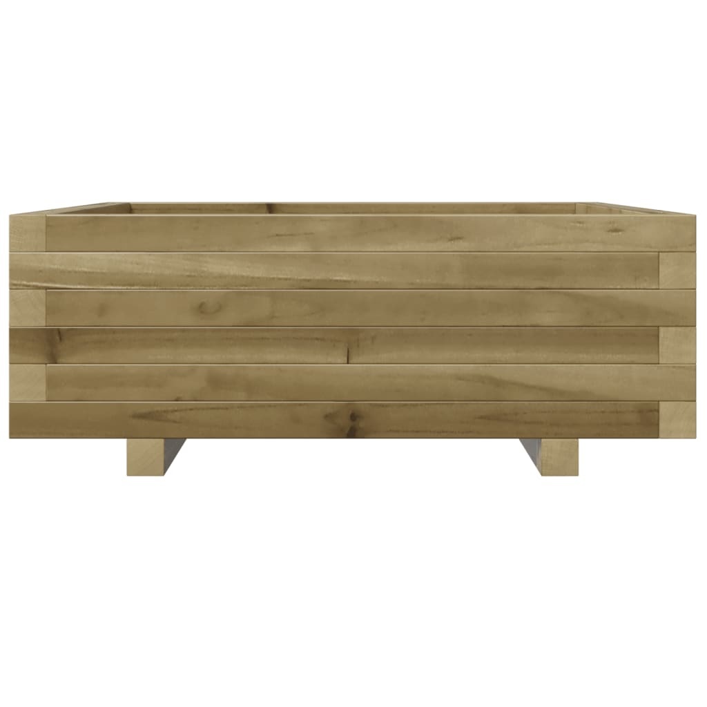 VidaXL Plantenbak 70x70x26,5 cm geïmpregneerd grenenhout