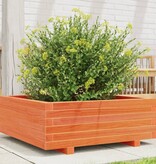 VidaXL Plantenbak 70x70x26,5 cm massief grenenhout wasbruin
