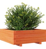 VidaXL Plantenbak 70x70x26,5 cm massief grenenhout wasbruin