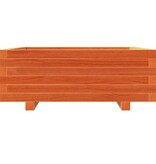 VidaXL Plantenbak 70x70x26,5 cm massief grenenhout wasbruin