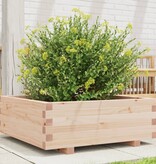 VidaXL Plantenbak 70x70x26,5 cm massief grenenhout