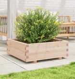VidaXL Plantenbak 70x70x26,5 cm massief grenenhout
