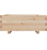 VidaXL Plantenbak 70x70x26,5 cm massief grenenhout