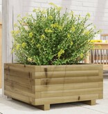 VidaXL Plantenbak 50x50x26,5 cm geïmpregneerd grenenhout