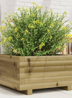 VidaXL Plantenbak 50x50x26,5 cm geïmpregneerd grenenhout