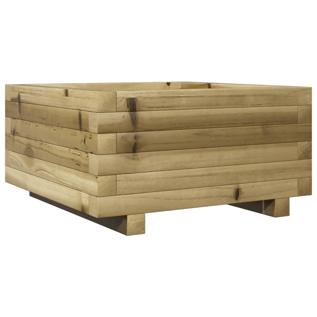 VidaXL Plantenbak 50x50x26,5 cm geïmpregneerd grenenhout